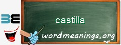 WordMeaning blackboard for castilla